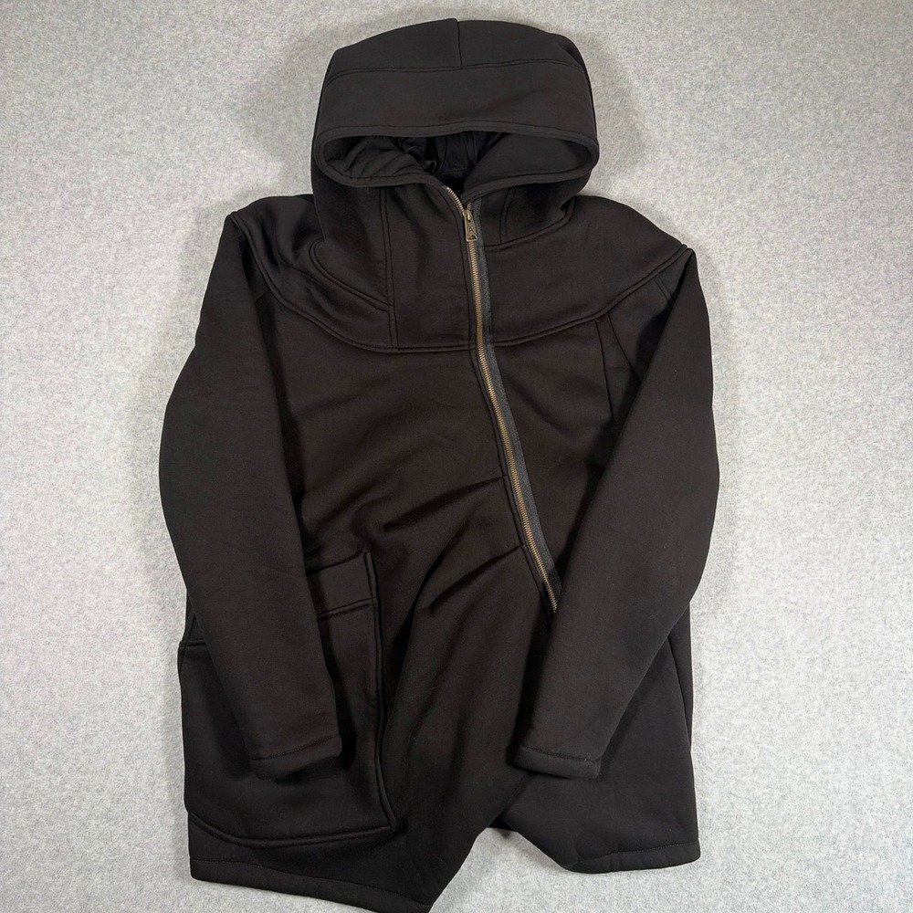Aakasha Asymmetric Zip Hoodie Women's XL Black Thumbhole Jacket